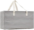 Ruthbag 46L Large Canvas Reusable Shopping Bag Collapsible Utility Tote for Beach Grocery Storage Laundry Carry Basket
