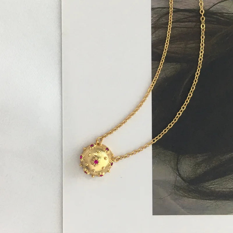 diy Chain Wholesale Stainless Steel Gold Plated Chain Necklace Color for Choose Gem Stones