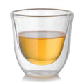 250ml Best Coffee Double Wall Insulated Borosilicate Glass Espresso Mug Classic Style Dishwasher & Microwave Safe Eco-friendly