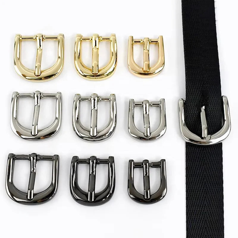 Meetee F3-25 16mm Handbag Hardware Accessories Zinc Alloy Adjustable Pin Buckle for Bag Strap Belt DIY Connective Bag Buckle