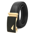 LQbelt Mens Automatic Buckle Genuine Leather Ratchet Belts for Men Waistband OEM Factory Custom LOGO