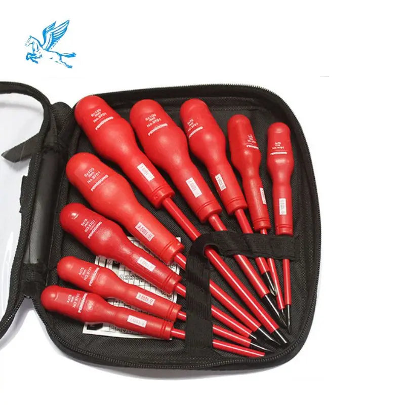 Beijing Tianma VDE Insulated Industrial Grade Stainless Steel Handheld Pliers Home Circuit Tool Cross Flat Set
