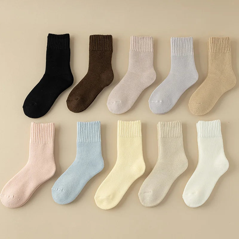 Winter Warm Adult Women Pattern Warm Fluffy Knit Socks Fuzzy Socks for Indoor Floor