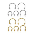 G23 ASTM F136 Titanium Lips Ring Labret 16G Segment Septum Clicker Ear Tragus Cartilage Helix Body Piercing Jewelry