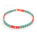 Go2BoHo Miyuki Tila Bracelet Fashion Jewelry Ruby Turquoise Gold Color Boho Beaded Multicolor Bracelets for Women Her Jewellery