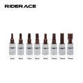 RIDERACE 8 Pcs/Set Metric Allen Hex Ratchet Wrench Socket Kit Alloy Steel 5/6/7/8/9/10/12/14mm Screwdriver Sleeve for Spanner