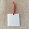 MDFSUB Custom Sublimation Acrylic Pendant Blank Ornaments 76x76x4mm Christmas Hanging Decoration