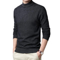 2025 Custom  High Quality Fall Men's New Fashion Cashmere Crew Neck Wool Sweater Knit Long Sleeve Pullover Sweater