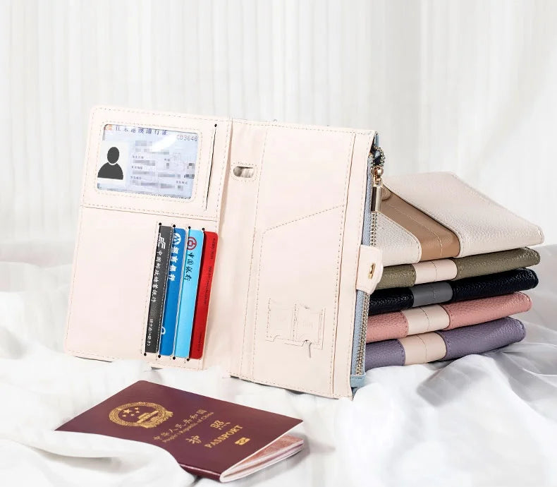 Hot Selling Passport Clip Factory Wholesale Price Travel air Travel Essential Women's Purse Quality PU Material
