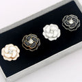 JFRB077 jewelry Flower  Shirt Metal Button Cover Cufflinks Button Covers For Women Shirts