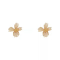 2022 Silver Needle Crystal Flower Earrings Korean Fashion Designer New Small Flower Earrings Korean Crystal Sweet Earrings