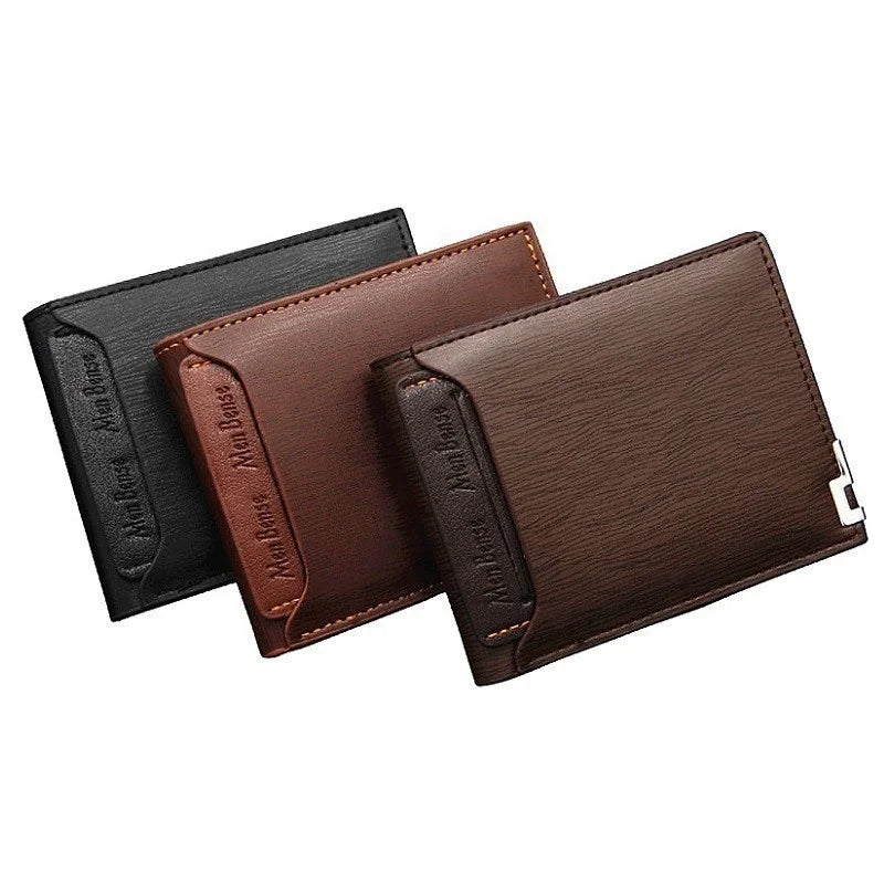 Europe Hot Sell 100% PU Leather Wallet Mens Card Holder the Detachable Wallet