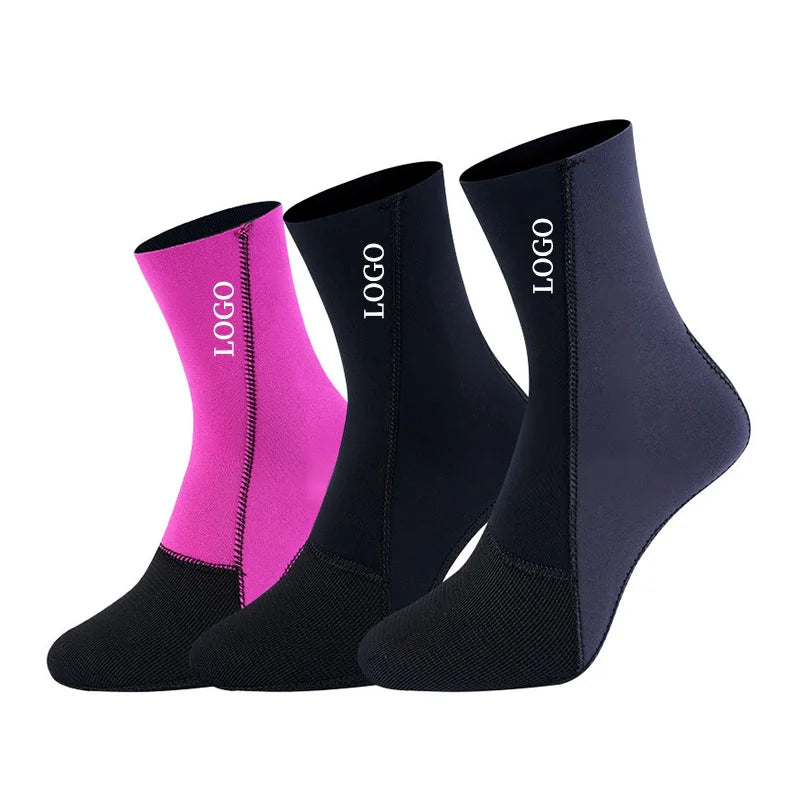 Low Price 3MM Summer Waterproof Diving Canoe Shoes Snorkelling Beach Thermal Anti Slip Water Aqua Wetsuit Socks