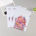 Custom L-Shape A4 Size PP Plastic Folding Office Bag Waterproof with Inner Page for Filing