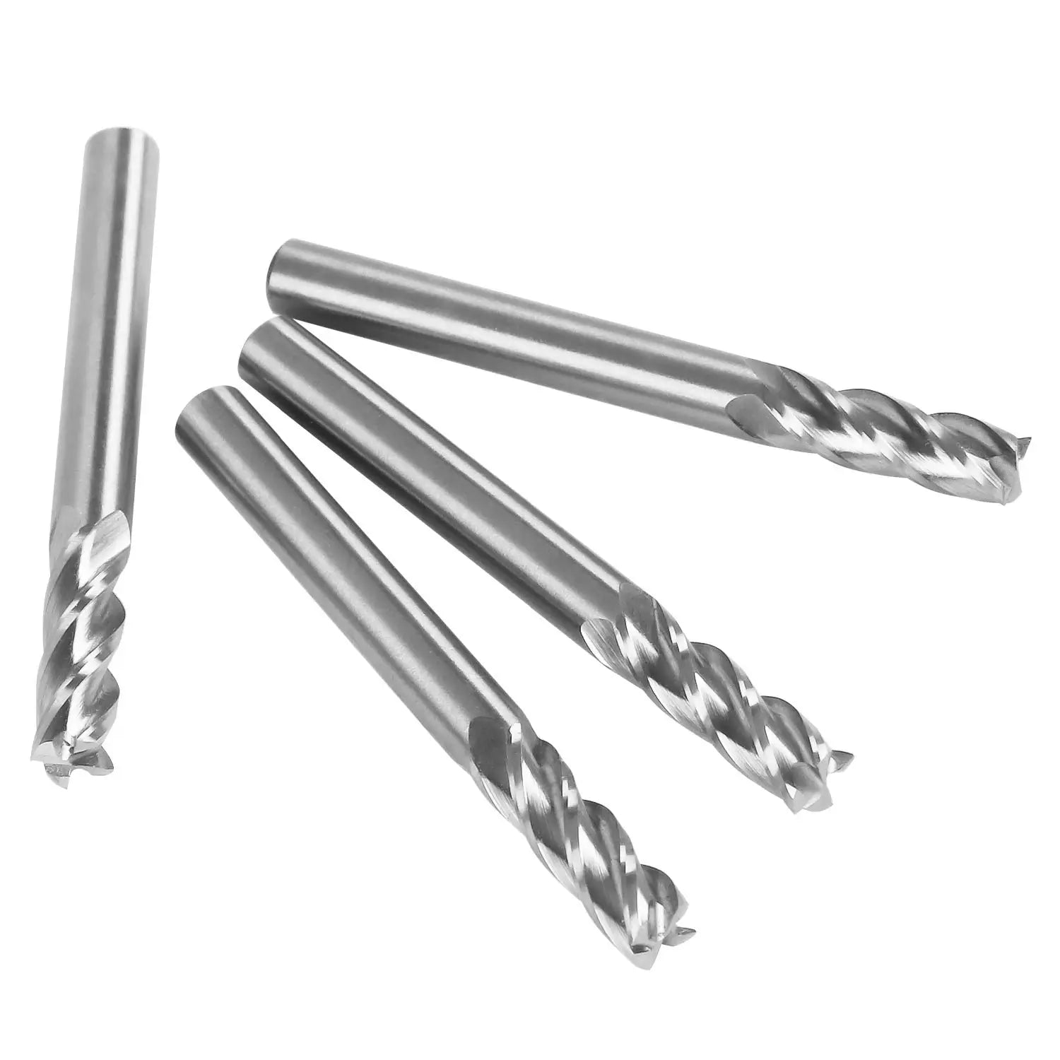 HSS-AL End Mill 4 Flute Straight End Mill Cutter High Speed Steel High Quality 6mm8mm10mm12mm Machinery Cutting Tools