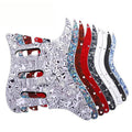Multicolor 3 Ply 11 Holes SSS Guitar Pickguard Anti-Scratch Plate for ST FD Electric Guitar Abalone Pearl