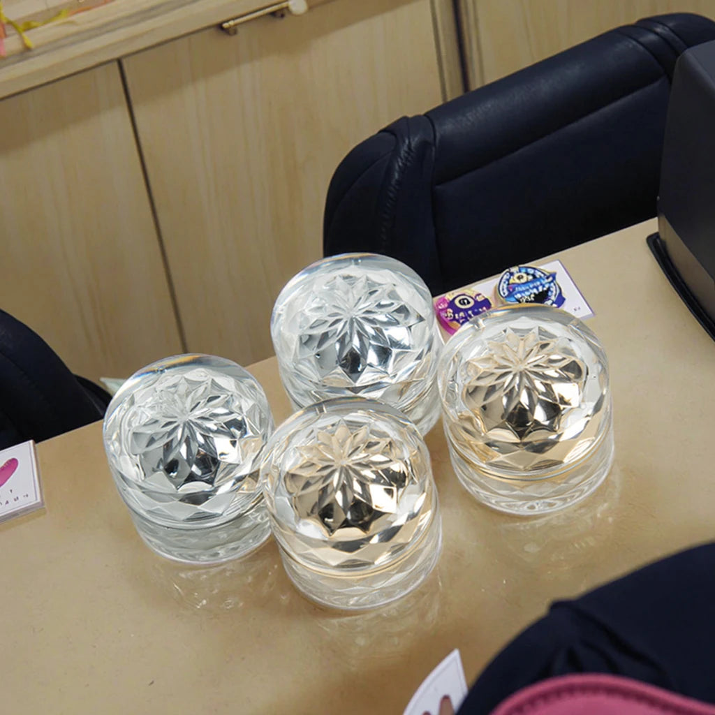 High-end Lady Suit Luxury Cosmetic Packaging Containers Acrylic Diamond Cream Jar and Bottle New Productcrystal 15g 30g 50g