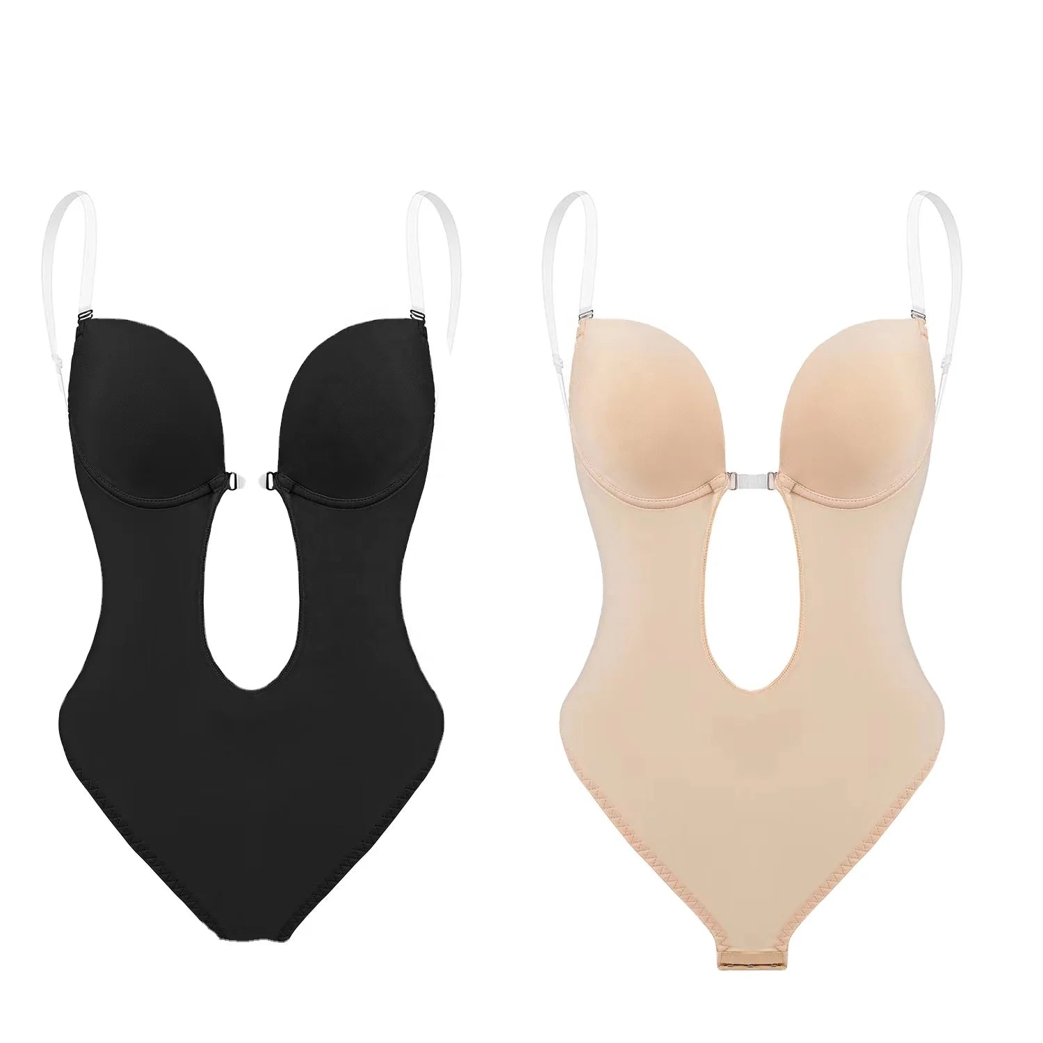 Women's High Waist Lace Belly Control Butt Lifter Slimming Body Shapewear with Zipper Crotch Customizable Logo Made From Silk