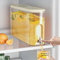 Wholesale 4L Plastic Airtight Stackable Fridge Storage Box Cold Water Jug Kettle Lemon Fruit Juice Ice Tea Cold Beverage Drink