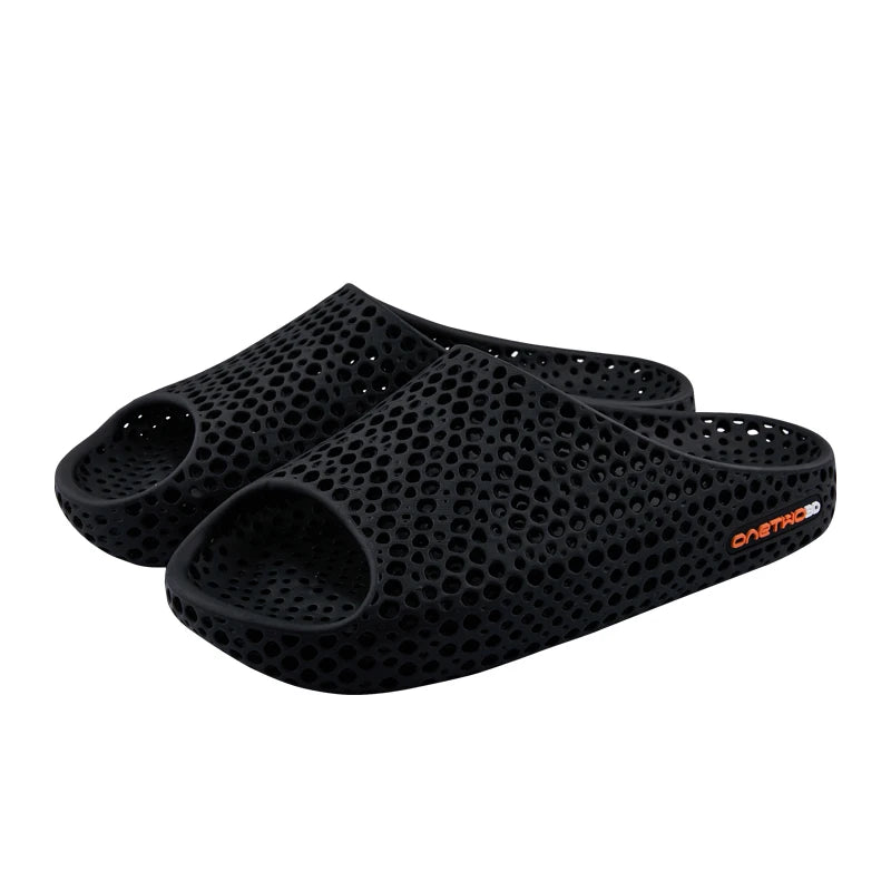 Latest Elastic Men 3D Sandals Shoe Printing Custom Breathable Sports Open Toe 3D Printed Slippers for Lady