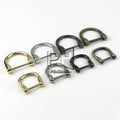 Metal Detachable Removable Open Screw D Ring Buckle Shackle Clasp Leather Craft Bag Strap Belt Handle Shoulder Webbing