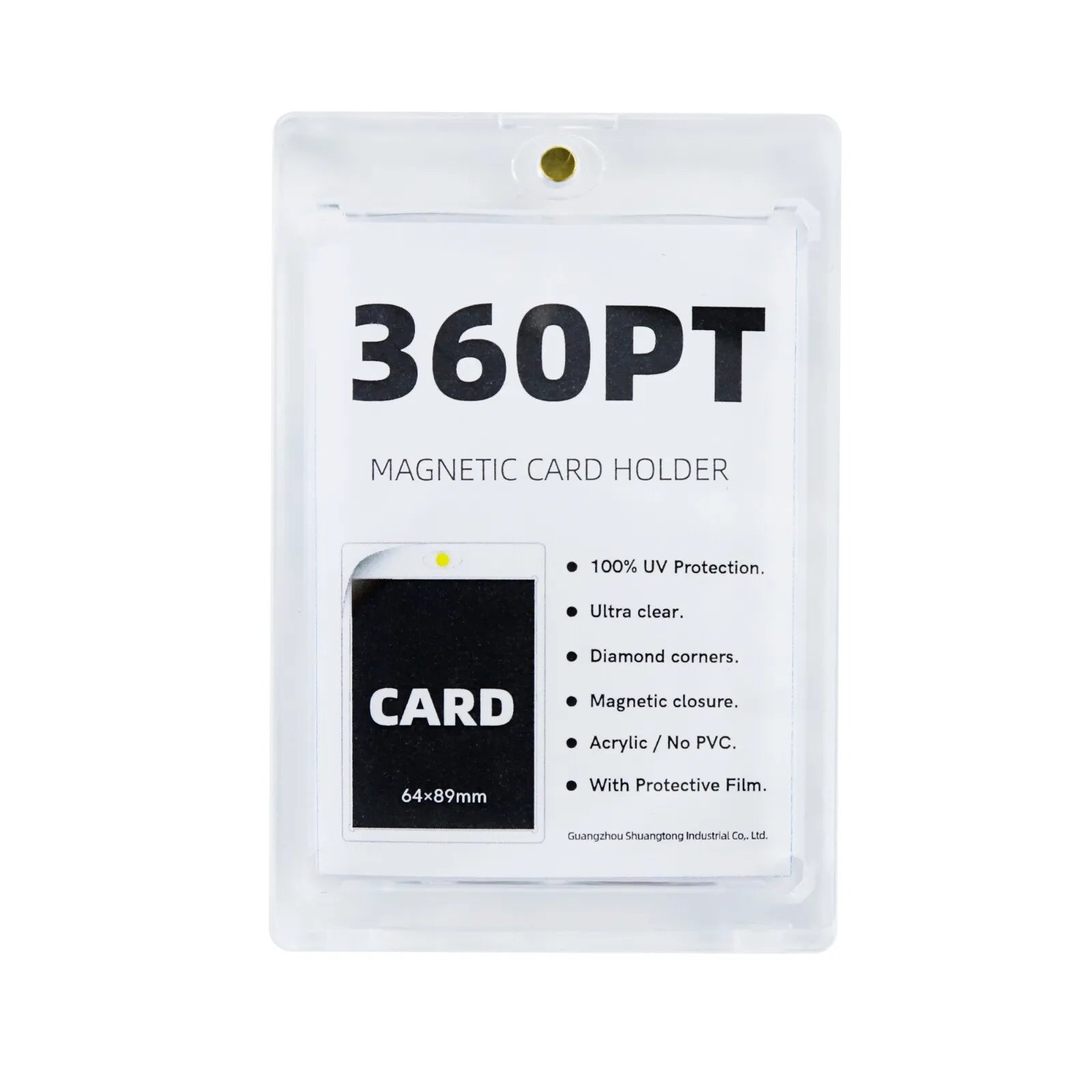 OEM&ODM High Transparency Magnetic Card Holder for TCG UV Card Protectors  High Definition Card Holder