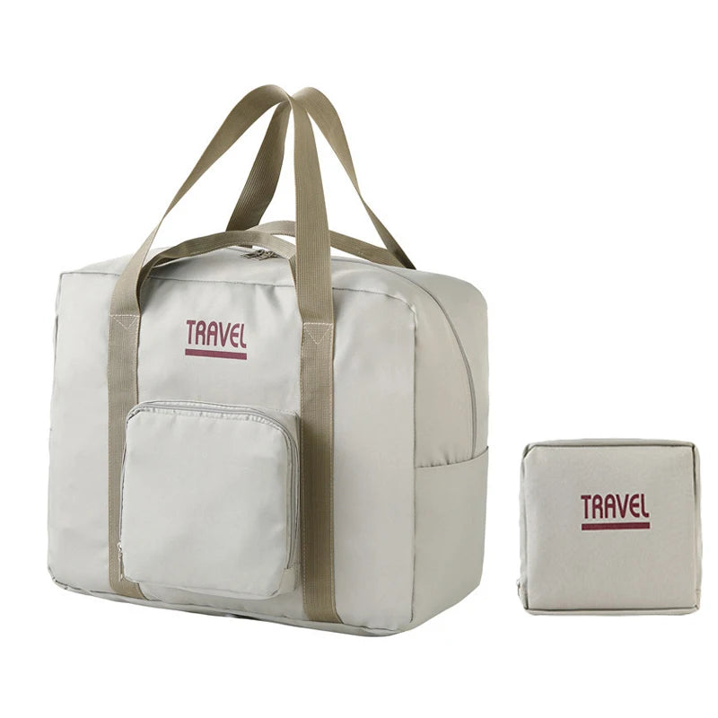 High Quality Foldable Duffle Sports Bag Nylon Folding Travel Duffel Bag