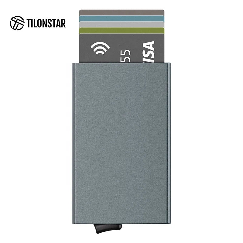Discount Hot Selling Metal Blocking RFID Credit Card Holder Name Card Case With Multi-colors in Stock