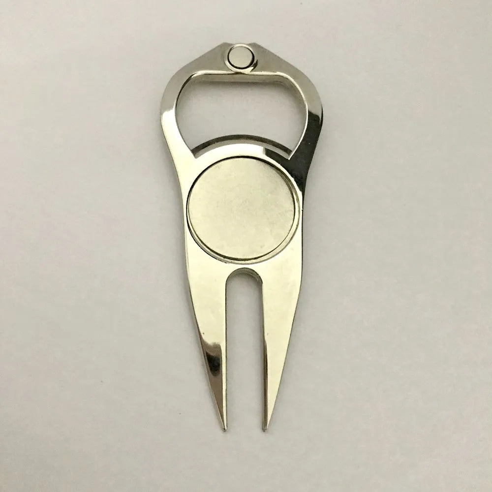 Wholesale Custom Logo Zinc Alloy Durable Golf Divot Repair Tool Removable Ball Marker Magnetic Style OEM Personalized Sport Tool