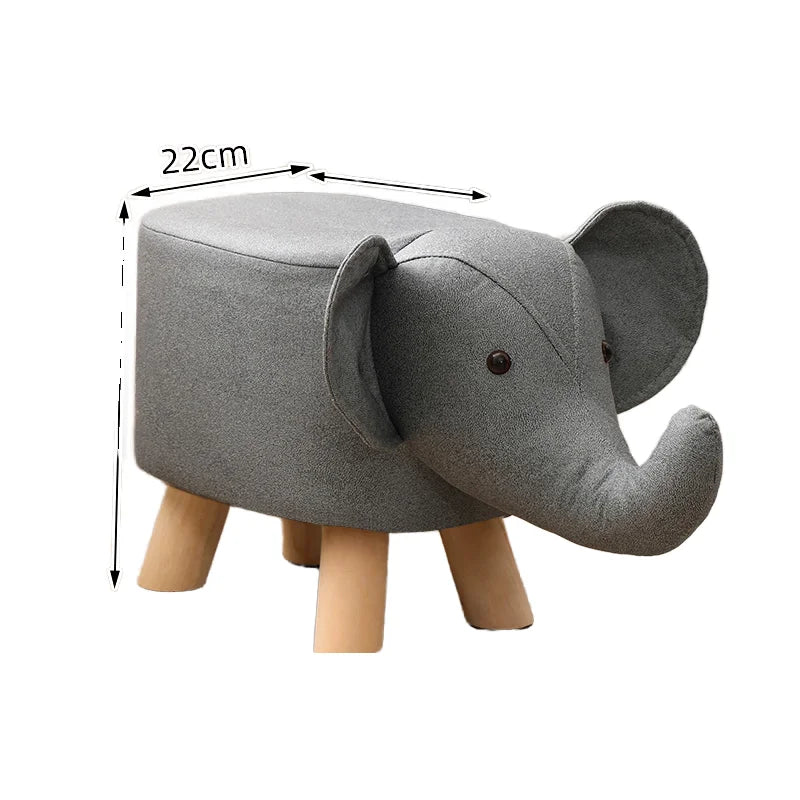 Beadsnice Solid Wood Non-Slip Foot Stool Doorway Home Placement Comfortable Leather Low Stool Furniture for Adults Children