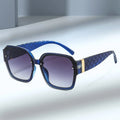Fashion Trend Men's and Women's Sunglasses 2024 UV protection Blue Frame Small Fragrance Style Brand Luxury Shades Sunglasses