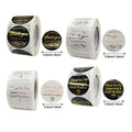 Custom Gift Box Sealing Stickers Waterproof Waist Seal Labels for Packaging Thank You Gift Decoration Stickers Etiquetas