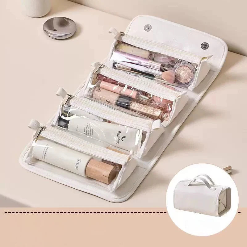 Yun Large Capacity Portable Women's Cosmetic Bag-New Season Multi-Layer Foldable Detachable Storage Toiletry Organizer