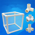 110mm 3D DIY PVC Connector 3/4 Way Connector Elbow 5 Way Cross Pipe Fitting