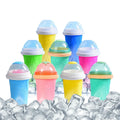 Silicone Food Grade Eco-Friendly Custom Logo Frozen Slushie Squeeze Maker Cup Magic Slushy Cup