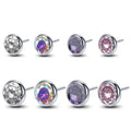 Newest G23 ASTM F136 Titanium CZ Top Threadless Labret Stud Ear Cartilage Piercing Jewelry
