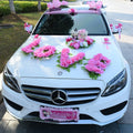L06259 1 Set Artificial LOVE-shaped Wedding Car Decoration Wedding Car Decoration for Romantic Wedding MegaBDM