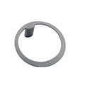 SUS304 Stainless Steel Satin Wall Mounted Towel Ring Holder and Bar Rack Circular Design for Bathroom Shower Room