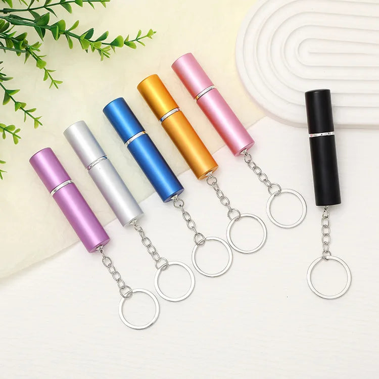 Hot Sale Sprayer 5ml Perfume Bottle Key Ring Travel Size Mini Fine Mist Water Spray Bottles Leakproof Bottle Holder Keychain