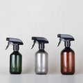 PET Custom Shampoo Amber Green Garay Trigger Pump Spray Bottle with Screen Printed Logo 300ml/400ml/500ml