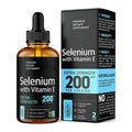 OEM/ODM/OBM Natural Selenium 200mcg Liquid Selenium Drops Vitamin E Selenium Supplement for Liver Health