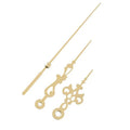 3  Gold Aluminium Arrow for Wall Clockwork