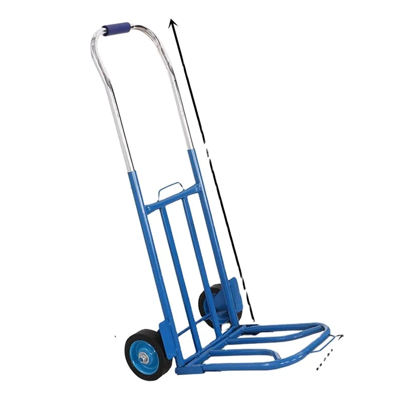Outdoor Delivery Light Trolley Folding Portable Pull Cargo Wheel Trolley Small Trailer
