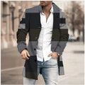 Men's Custom Winter Jacket Solid Color Trench Coat Long Casual Overcoat Wholesale Fashion Accessory