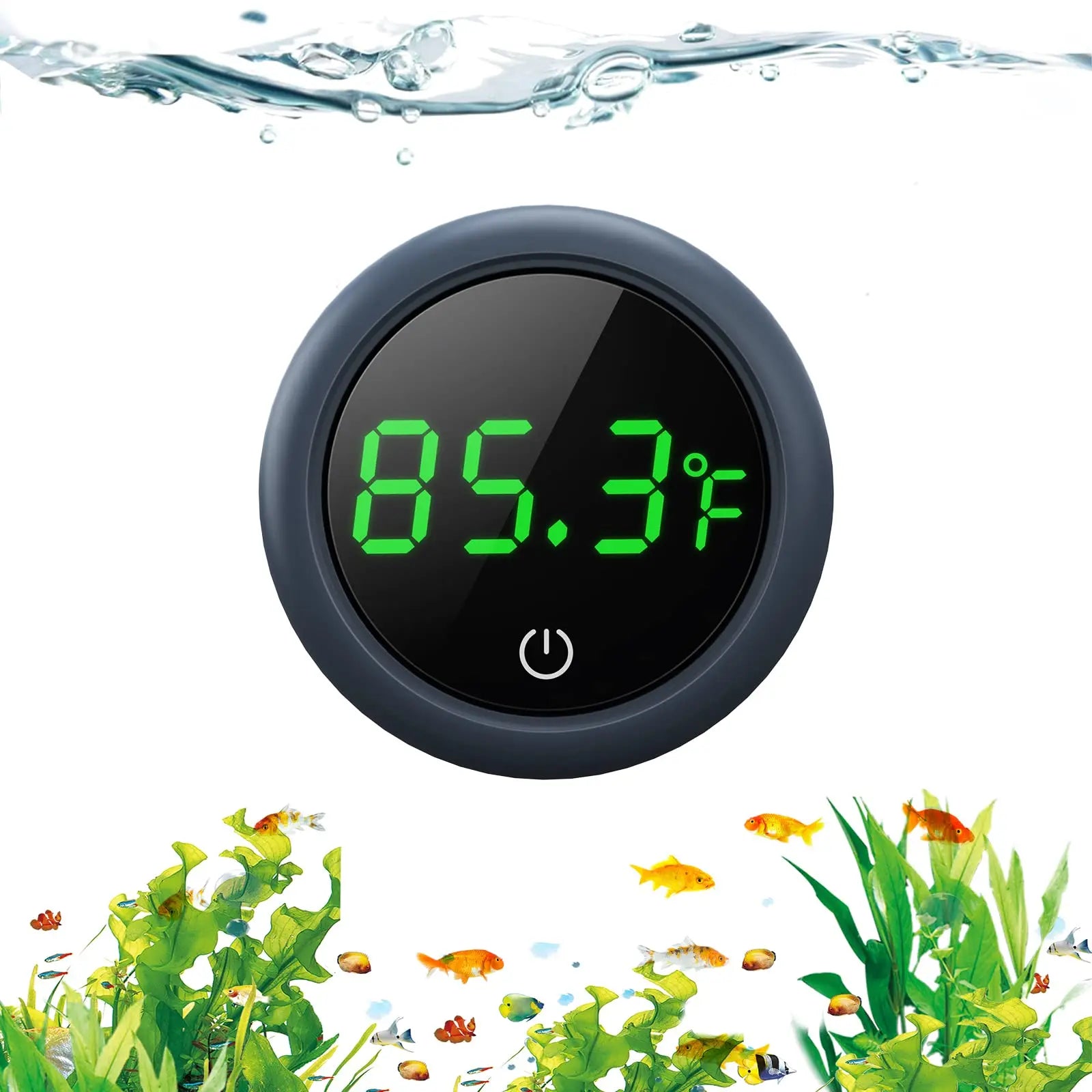 Hot Selling Plastic Stick-On Digital Aquarium Thermometer Fish Tank Decorative Monitor