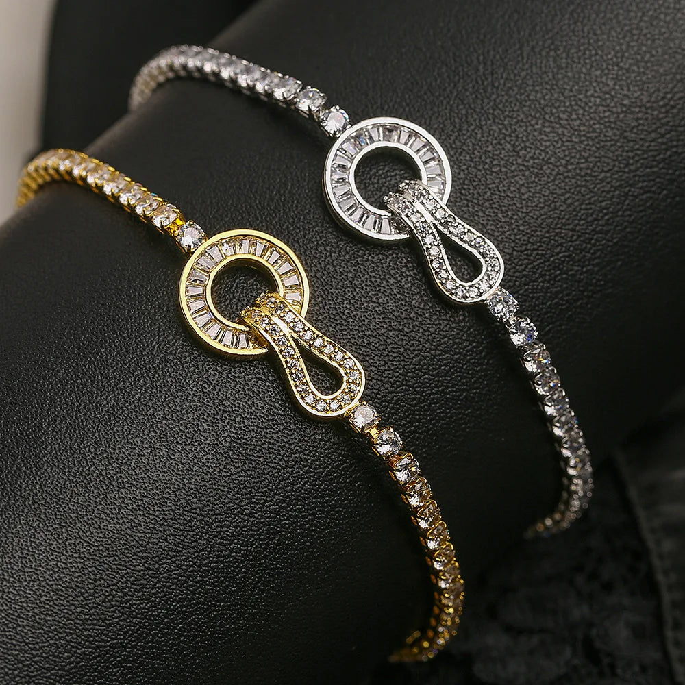 Hot-selling Ins Style Design Minority Irregular Geometric Women Fashion Gold Silver Elegant Bracelet