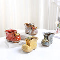 Wholesale Fashionable Home Decor Tabletop Vase Chic Ceramic Crafts for Home Furnishing