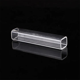 JR Glass Customized Transparent square Borosilicate Glass Tube