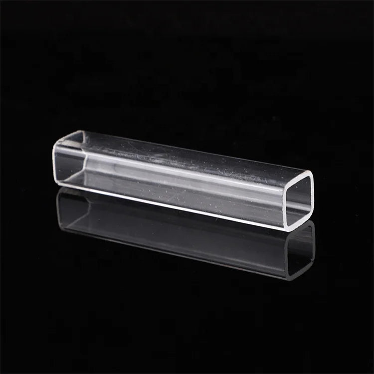 JR Glass Customized Transparent square Borosilicate Glass Tube