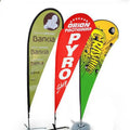2026 Popular Polyester Roadside Beach Garden Outdoor Custom Teardrop Flag AD Personalized Advertising Banner Stand Fast Delivery